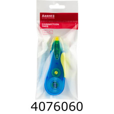 Коректор-стрічка Axent 5мм*5м синьо-жовта (12) 7006-01-A