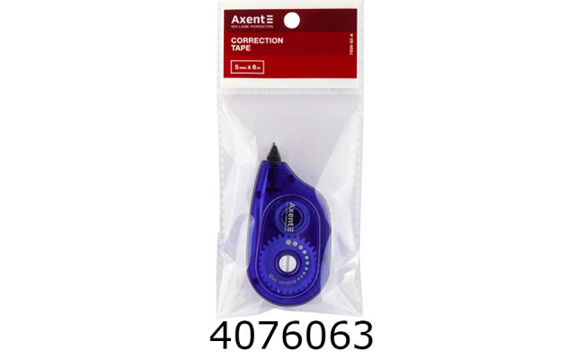 Коректор-стрічка Axent 5мм*6м синя (48) 7009-02-A