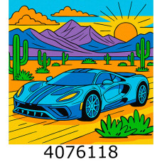 Картина по номерам 25*25см 