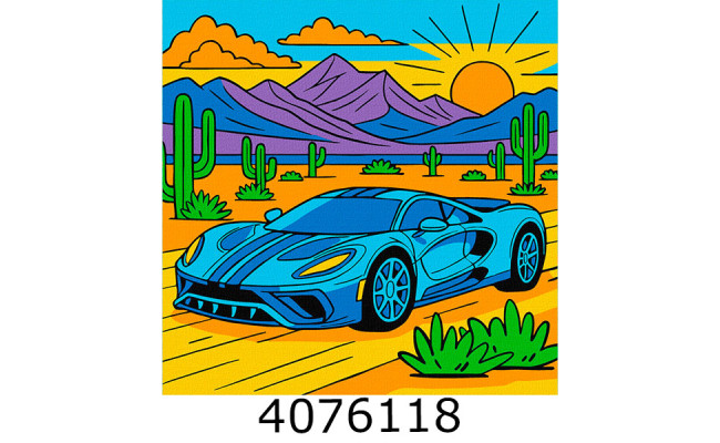 Картина по номерам 25*25см 