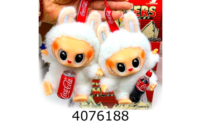 М'яка іграшка Labubu Coca Cola в карт. уп. (6/240) 3 пок.
