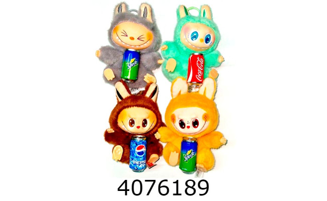 М'яка іграшка Labubu Pepsi Fanta Sprite в карт. уп. (6/240) 2 пок.