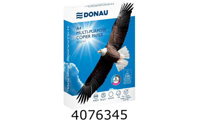 Папір А4 80г/м2 500 арк. Donau (5/240) 14016411-14