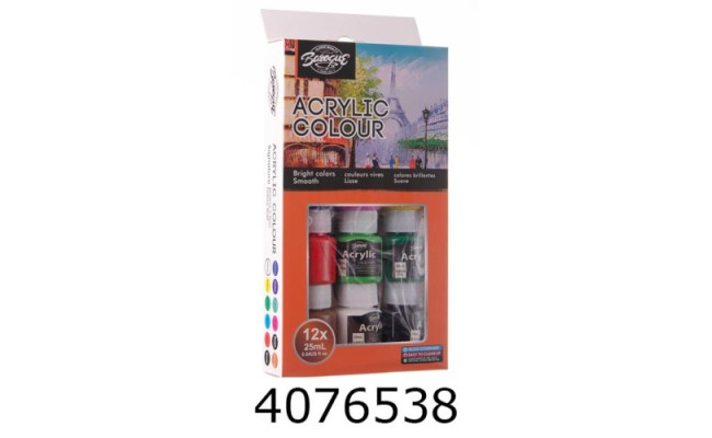 Фарби акрил. Barogue 12 кол. по 25мл (24/48) 11225A