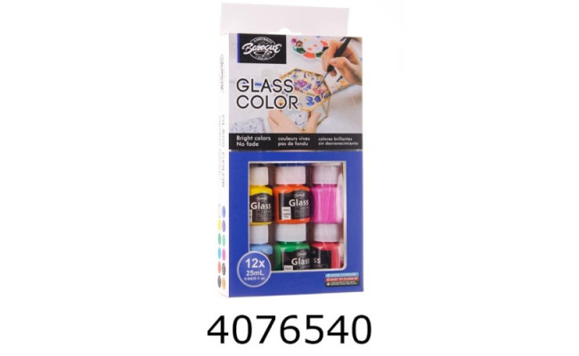 Фарби для скла Barogue 12 кол. по 25мл (24/48) 11225G