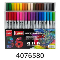 Фломастери - пензлик Cello Luva 36 кол. (20/40) CL-PP003-36