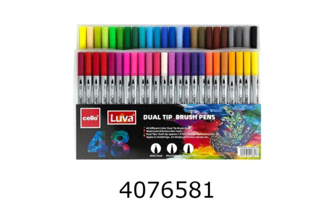 Фломастери - пензлик Cello Luva 48 кол. (15/30) CL-PP003-36