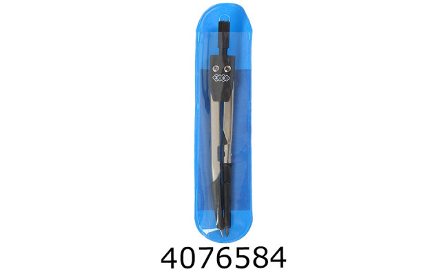 Циркуль металл. в м'якому PVC чохлі ZiBi SMART (50) ZB.5392