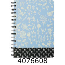 Блокнот А5 80 арк. тв. карт. обкл. кл. Buromax ELEGANT блакитна (6) BM.24572113-14