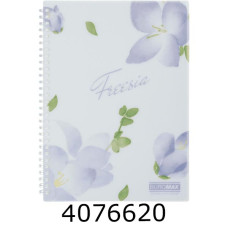 Блокнот на спір. збоку B5 80 арк. пласт. обкл. кл. бузковий ARABESKI BM.2586-26