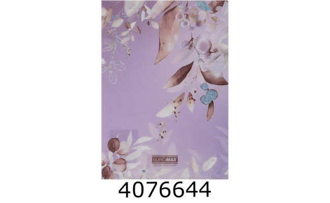 Папка - куточок A-4 Buromax ARABESKI мат. пластик сливовий (12) BM.3854-48