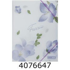 Папка на гумках пластик А4 BUROMAX ARABESKI мат. непроз. бузковий (12) BM.3908-26