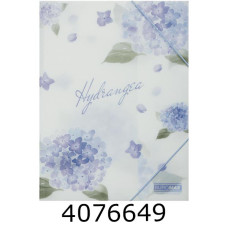 Папка на гумках пластик А4 BUROMAX ARABESKI мат. непроз. світло-синій (12) BM.3908-30