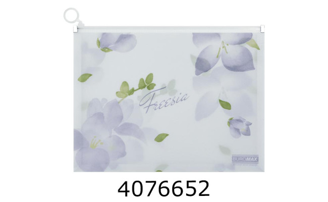 Папка конверт на zip-блискавці А4 Buromax ARABESKI бузкова (24) BM.3948-26
