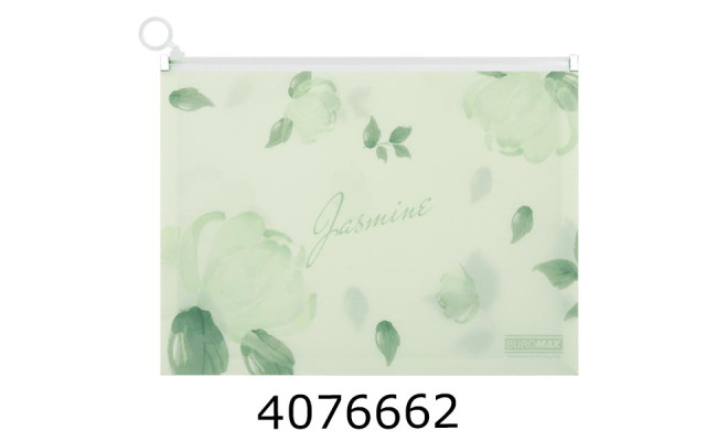 Папка конверт на zip-блискавці А4 Buromax ARABESKI м'ятний (12) BM.3948-38