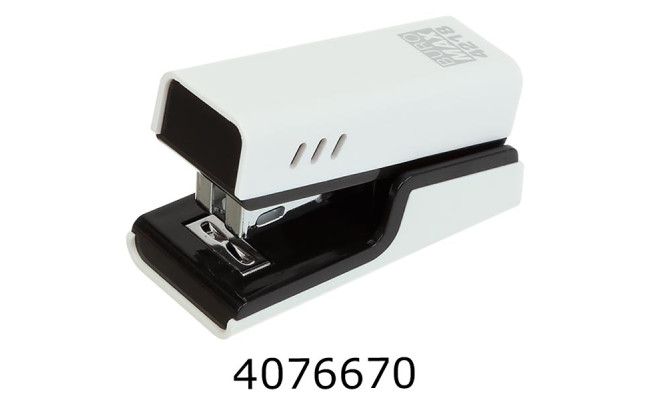 Степлер №24 Buromax пласт. міні (скоби № 24 26) до 20 арк білий (12) BM.4218-12