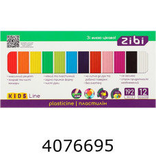 Пластилін ZiBi  KIDS Line 12 кол. 192г (30) ZB.6274