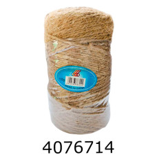 Шпагат джутовий кругла намотка 100 г коричневий (12/144) 136584