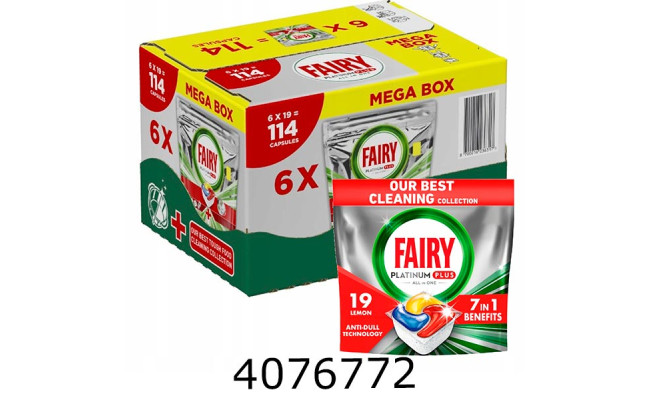 М/засіб для ПММ таблетки Fairy Platinum All In One 114 шт 80852206