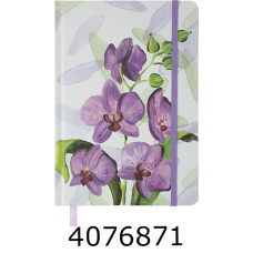 Блокнот А5 96 арк. тв. лам. обкл. кл. офсет крем. на резинці Buromax 