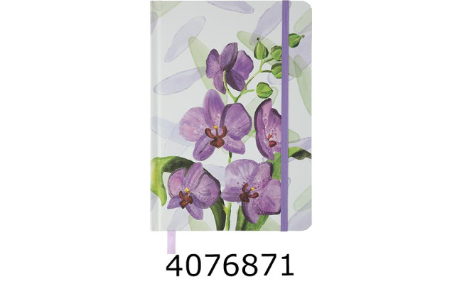 Блокнот А5 96 арк. тв. лам. обкл. кл. офсет крем. на резинці Buromax 