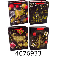 Пакет новорічний подарунковий 31*40*12см мікс 4 (12/360) 9504-4L Пакет новорічний подарунковий 31*40*12см мікс 4 (12/360) 9504-4L