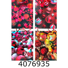 Пакет новорічний подарунковий 18*24*8см мікс 4 (12/720) 10131-1S