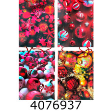 Пакет новорічний подарунковий 31*40*12см мікс 4 (12/360) 10131-4L