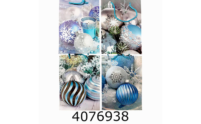 Пакет новорічний подарунковий 18*24*8см мікс 4 (12/720) S