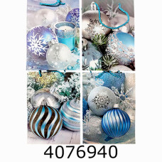 Пакет новорічний подарунковий 31*40*12см мікс 4 (12/360) L