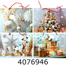 Пакет новорічний подарунковий 31*40*12см мікс 4 (12/360) 10198-3L Пакет новорічний подарунковий 31*40*12см мікс 4 (12/360) 10198-3L