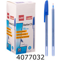 Ручка масл. Cello Luva Starline CS 0.7мм синя (50/1000) CL-CS blue Ручка масл. Cello Luva Starline CS 0.7мм синя (50/1000) CL-CS blue