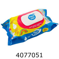 Серветка волога 120шт. AQUA Baby з клапаном (9)