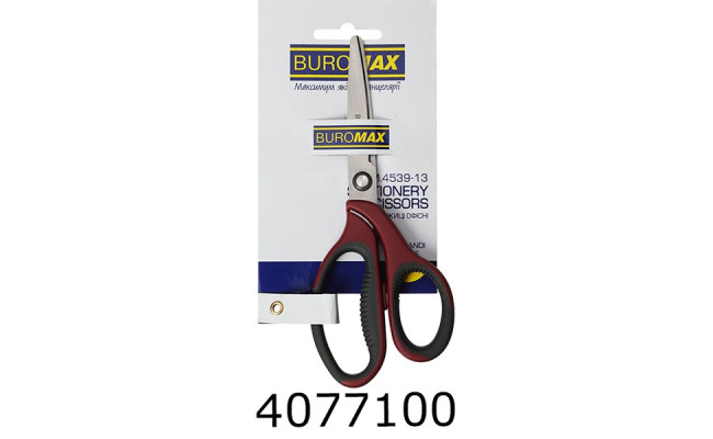 Ножиці 16см Buromax MORANDI STYLE офісні бордові (12) BM.4539-13