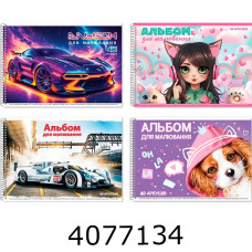 Альбом для малюв. на спір. 40 арк. 110г/м2 (8/10) 11B-008