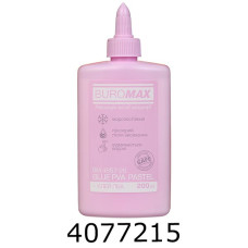 Клей ПВА 200 мл супер ковпачок-дозатор бузковий PASTEL  (65) BM.4857-26