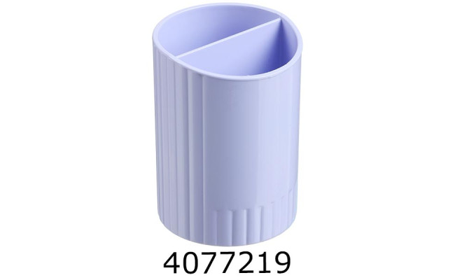 Стакан для ручок Buromax на 2 відд. пластик бузковий PASTEL (12) BM.6350-26