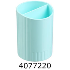 Стакан для ручок Buromax на 2 відд. пластик м`ятний PASTEL (12) BM.6350-38