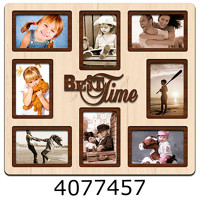 Фоторамка  Колаж 8 фото 10*15см BestTime світле дерево 51*46 см ДВП 004/005