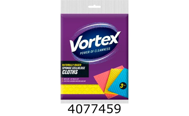 Серветка вологопоглин. д/прибир. 3 шт губчасті Voгtex