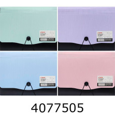 Папка на гумках пластик А4 12 відділень DL5250 асорті (12) DL5250