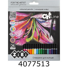 Олівці кольор. ZiBi ART Line 24шт. (12) ZB.2434