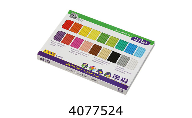 Пластилін ZiBi  KIDS Line 18 кол. 288г (30) ZB.6276