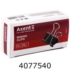 Біндер 32мм Axent чорні ціна за 12шт. (12/120) 4403-A