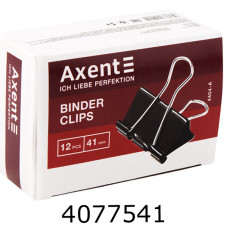 Біндер 41мм Axent чорні ціна за 12шт. (120) 4404-A