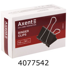 Біндер 51мм Axent чорні ціна за 12шт. (60) 4405-A