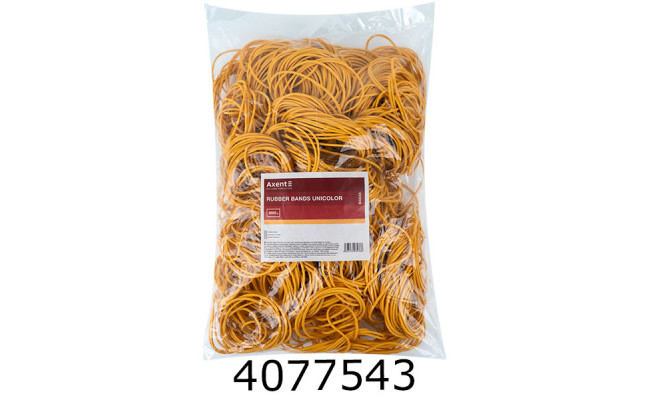 Резинка для грошей 1000г Axent Unicolor жовта (10) D4633