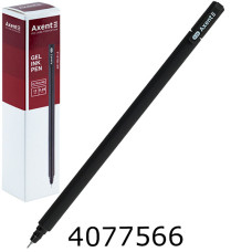 Ручка гелева Axent Ultraline чорна 028мм (12) AG1120-01-A