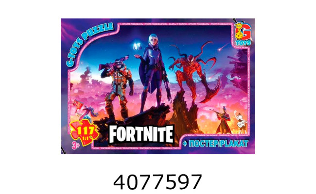 Пазли 117 ел. G-Toys ліцензія із серія 
