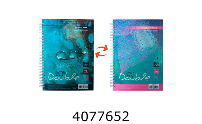 Блокнот на спір. збоку А5 96 арк. тв. лам. картон. обкл. кл. BUROMAX 